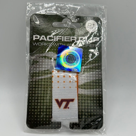 Virginia Tech Pacifier Clip - Picture 1 of 3